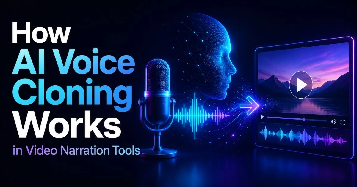 How AI Voice Cloning Works in Video Narration Tools