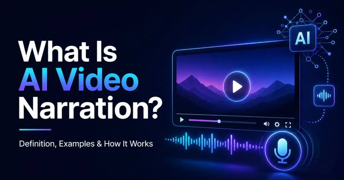 What Is AI Video Narration? Definition, Examples & How It Works